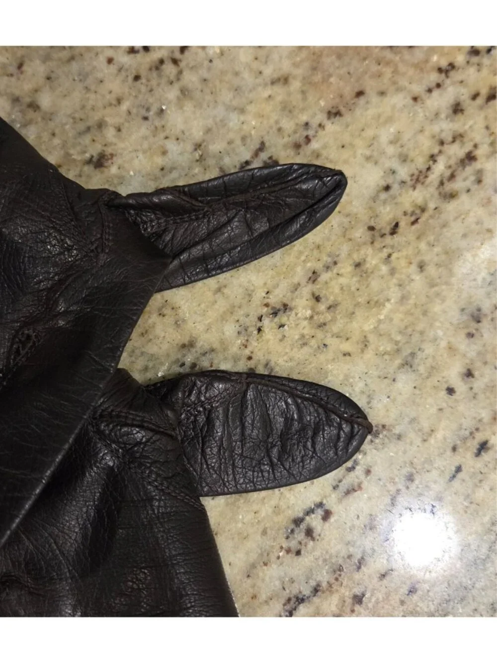 Vintage Womens Size S/M Brown Soft Leather Formal 14